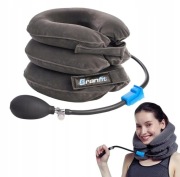 Poduszka / kołnierz trakcyjna ortopedyczna BRANFIT na szyję pompowana szara