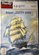 Kliper herbaciany "Cutty Sark" 1:150 Mały Modelarz nr 1-2-3/2024