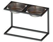 Miska dla psa podwójna, stojak metalowy XL 40cm 2x2,8l  Polski Produkt 