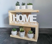 DREWNIANA półka stojąca, wisząca, mini kwietnik, regał, 0322