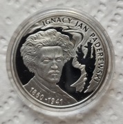 Moneta 10 zł 2011 r. Ignacy Jan Paderewski 