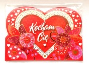 Warszawa Praga Północ magnes na lodówkę serce 9,5 cm x 6,5 cm WARSZAWA