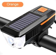 LAMPKA LATARKA ROWEROWA SOLARNA Klakson dzwonek 