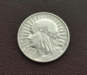 2 zł złote Głowa Kobiety 1934 r.- SREBRO - ładne 