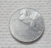 Włochy Republika ITL 10 lirów lire 1949 KM# 90 Skrzydlaty koń Pegaz