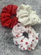 Zestaw gumek do włosów scrunchie handmade ręcznie robione frotki
