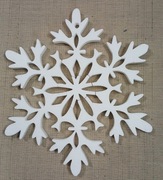 Płatek śniegu ze styropianu ozdoba dekoracja do malowania