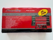 Zestaw nasadek 46 szt. Klucze, grzechotka, nowe