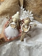 Ozdoba choinkowa świąteczną dekoracja na prezent z Aniołek z imieniem