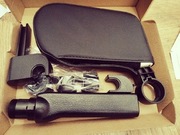 poduszka zaglowek regulowany samochodowy skóra