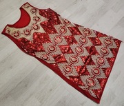 strój sukienka lata 80 disco cekiny przebranie nr 399