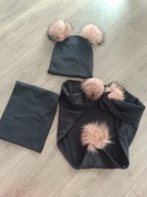 Komplet czapka z chustą 