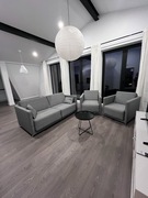 Kanapa rozkładana zestaw dwa fotele 