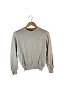 Sweter Tommy Hilfiger szary z logiem XS