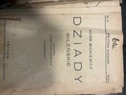„Dziady wileńskie” Adama Mickiewicza, wydanie Kraków, 1922 r.