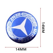Naklejka Znaczek MERCEDES Emblemat Kluczyk Pilot Logo 14mm zaślepka