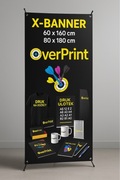 X-BANNER Pajaczek Blockout PROJEKT z nadrukiem PREMIUM 80x180cm