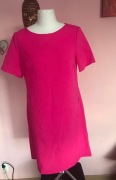 Różowa sukienka biust 95/100 z kieszeniami