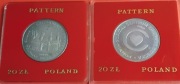 Dwie monety próbne próba PRL 