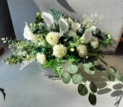 Duża Kompozycja kwiatowa nagrobna Stroik na Cmentarz Kwiaty Sztuczne