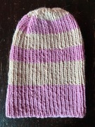 Wełniana czapka zimowa beanie handmade