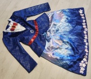 strój dama dworu ania z zielonego przebranie 429