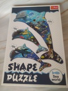 Puzzle w kształcie delfinów