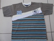 NEXT BLUZKA T-SHIRT APLIKACJE PASKI 5 l. /110  bawełna