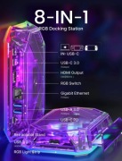 JSAUX RGB HB0801S uniwersalna stacja dokująca 8w1 SteamDeck/ROG Ally/Legion
