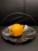 Koszyk - patera ażurowa platerowana 