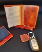 Skórzane etui okładka MAŁE dokument legitymacja broń sportowa dowód rejestr