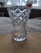 Vintage maly kryształowy wazonik Bohemia pamiątka PRL stare szklo