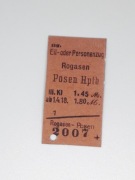 Magnes Bilet Rogasen (Rogoźno Wkp.) - Posen Hbf / Obornik