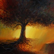 Obraz olejny "Drzewo Życia" 50/50 Gierlach