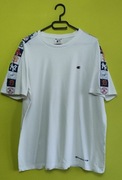 Koszulka t-shirt  trikot Champion  z lampasami New york biała z bawełny
