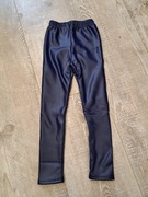 Getry/ legginsy dziewczęce ocieplane ala skórzane - rozm 128/134