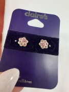 Kolczyki srebrne z cyrkoniami Claire’s