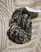 Wloczka z alpaki 100% mix kolorów czarny beż brąz duzy motek 177g!