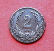 2  Fillery 1896 r  - KB  Węgry   Korona     stan !!!