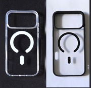 Etui/case klasyczne przezroczyste i czarne z MagSafena iPhone'a 17 pro max