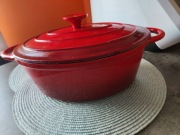 Gęsiarka garnek żeliwny owalny 