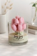 Świeca sojowa zapachowa Tulipany - 170 ml