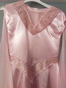 Sukienka różowa przebranie księżniczka 134 cm 7-9L