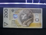 Banknot 200zł Powiększony numer seryjny DY6108459 1994r.