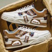 Sneakersy męskie MAINALUN białe lekkie wygodne casual streetwear rozmiar 43