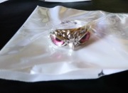 pierścionek sowa oczy sowy goth gothic alternative punk metal różowe bird