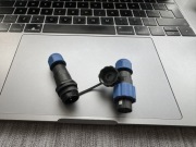 Wtyczka złączka SP13 IP68 2 pinowi komplet