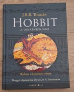 J.R.R. Tolkien Hobbit z objaśnieniami - twarda oprawa z 2012 r.