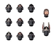 11x DARK ANGELS MK IV HEADS Warhammer Horus Heresy Forge World Nowy