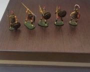 Spartanie V-IV C. BC. Sparta hoplici 1:72 figurki pomalowane 10szt.